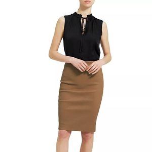 Leather Pencil Skirt by Theory 🤎